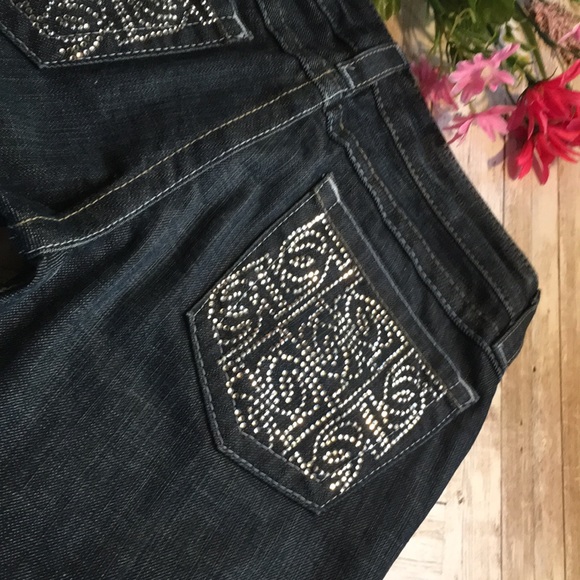 Bebe jeans dark wash size 27. in good condition - Picture 11 of 13